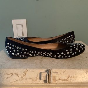 Zigi Soho Black & rhinestone flats